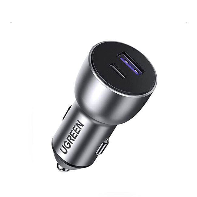 Ugreen 42.5W Car Charger ALU Case(Dark Blue)