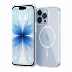 Load image into Gallery viewer, Case UpHere clear magnetic phone case for iPhone with MagSafe ring. Protective, transparent, and slim design.
