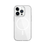 Case UpHere clear magnetic phone case with MagSafe ring for iPhone, transparent protective cover.