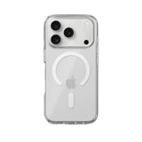 Case UpHere clear magnetic phone case with MagSafe ring for iPhone. Protective, transparent, and slim design.