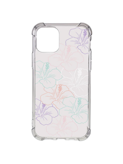 Flower line MintGreen Purple